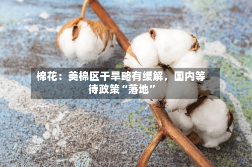 棉花：美棉区干旱略有缓解	，国内等待政策“落地”-第2张图片