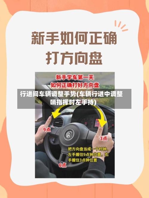 行进间车辆调整手势(车辆行进中调整哨指挥时左手持)