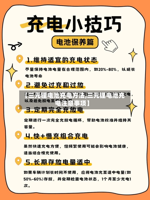 【三元锂电池充电方法,三元锂电池充电注意事项】-第2张图片