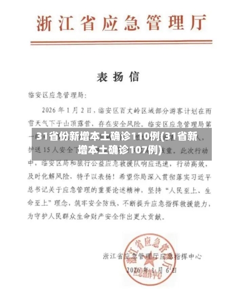 31省份新增本土确诊110例(31省新增本土确诊107例)