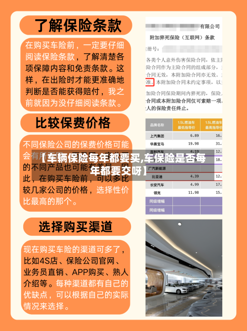 【车辆保险每年都要买,车保险是否每年都要交呀】-第2张图片