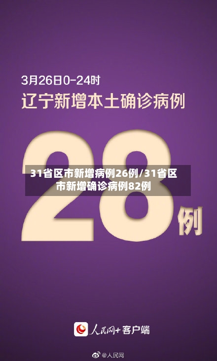31省区市新增病例26例/31省区市新增确诊病例82例
