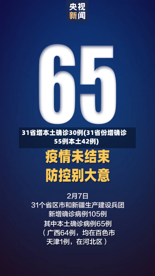 31省增本土确诊30例(31省份增确诊55例本土42例)-第2张图片