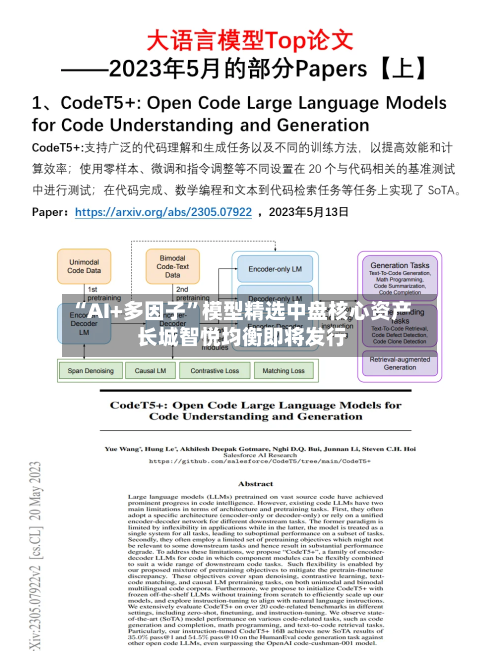 “AI+多因子	”模型精选中盘核心资产 长城智悦均衡即将发行-第2张图片