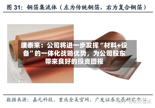 璞泰来：公司将进一步发挥“材料+设备”的一体化战略优势，为公司股东带来良好的投资回报-第2张图片