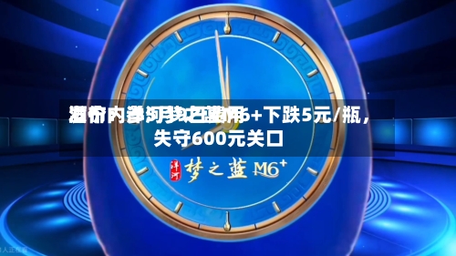 酒价内参5月9日费用发布：洋河梦之蓝M6+下跌5元/瓶，失守600元关口-第2张图片