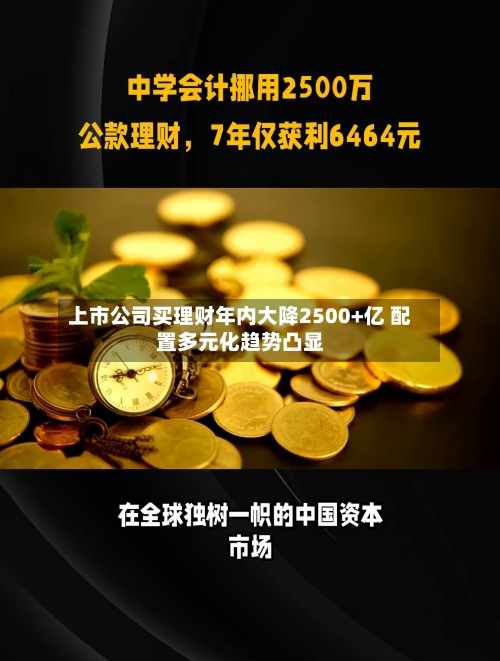 上市公司买理财年内大降2500+亿 配置多元化趋势凸显