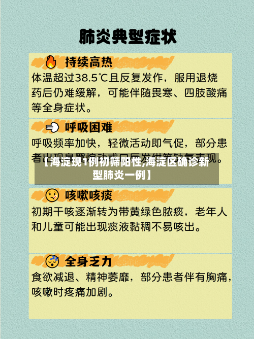 【海淀现1例初筛阳性,海淀区确诊新型肺炎一例】-第2张图片