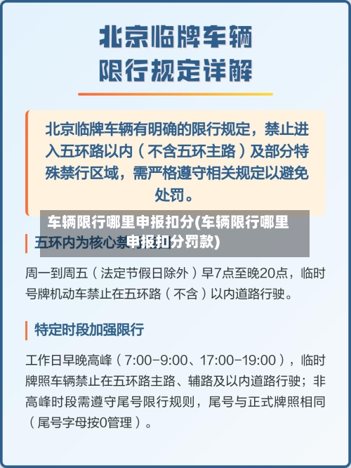 车辆限行哪里申报扣分(车辆限行哪里申报扣分罚款)-第3张图片
