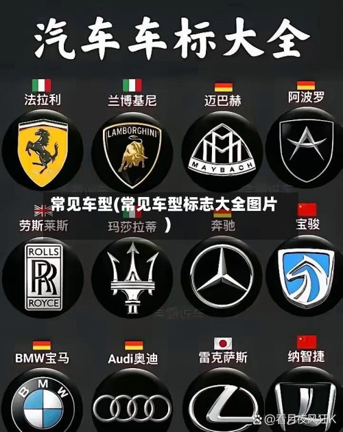 常见车型(常见车型标志大全图片)