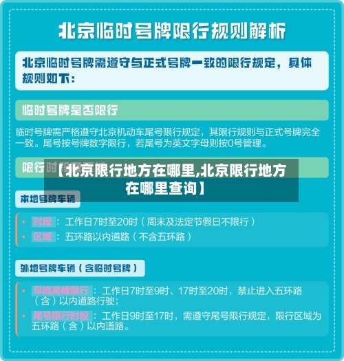 【北京限行地方在哪里,北京限行地方在哪里查询】