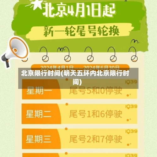 北京限行时间(明天五环内北京限行时间)