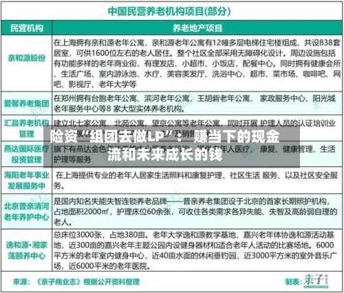 险资“组团去做LP”： 赚当下的现金流和未来成长的钱-第2张图片
