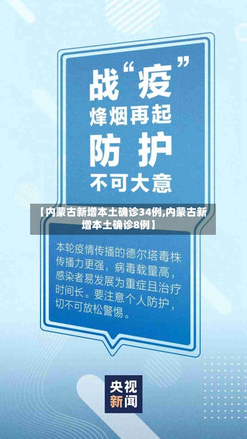 【内蒙古新增本土确诊34例,内蒙古新增本土确诊8例】