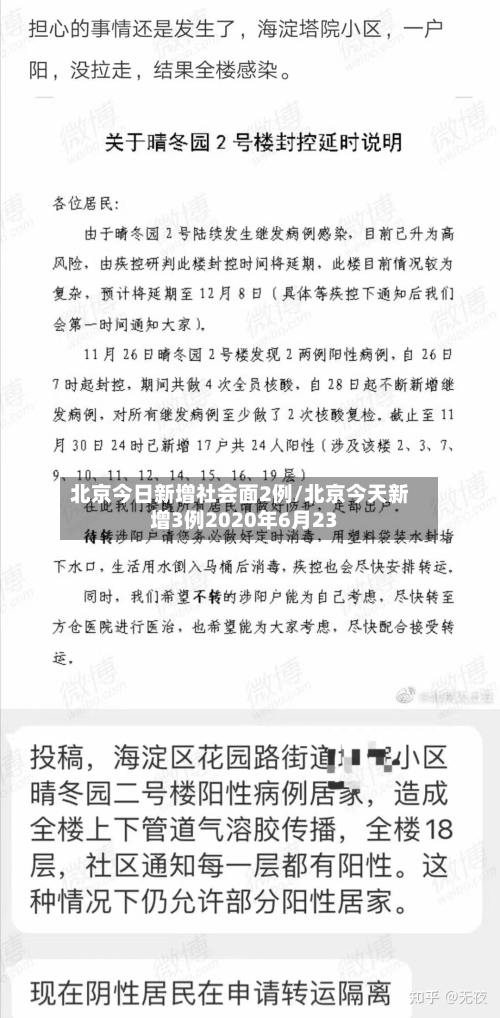 北京今日新增社会面2例/北京今天新增3例2020年6月23-第3张图片
