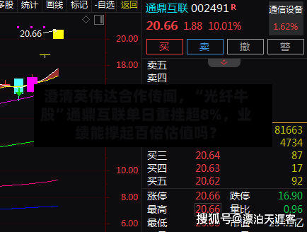 澄清英伟达合作传闻	，“光纤牛股”通鼎互联单日重挫超8%，业绩能撑起百倍估值吗？-第2张图片