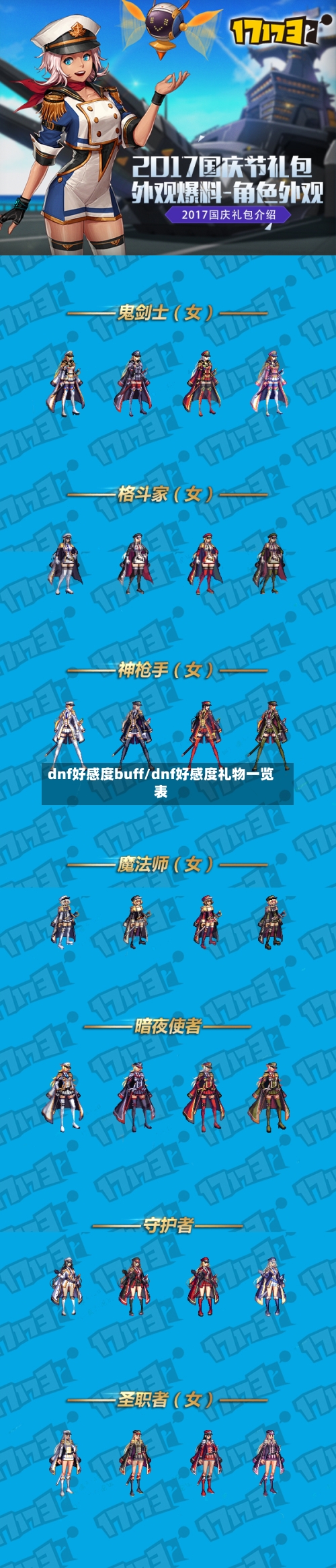 dnf好感度buff/dnf好感度礼物一览表