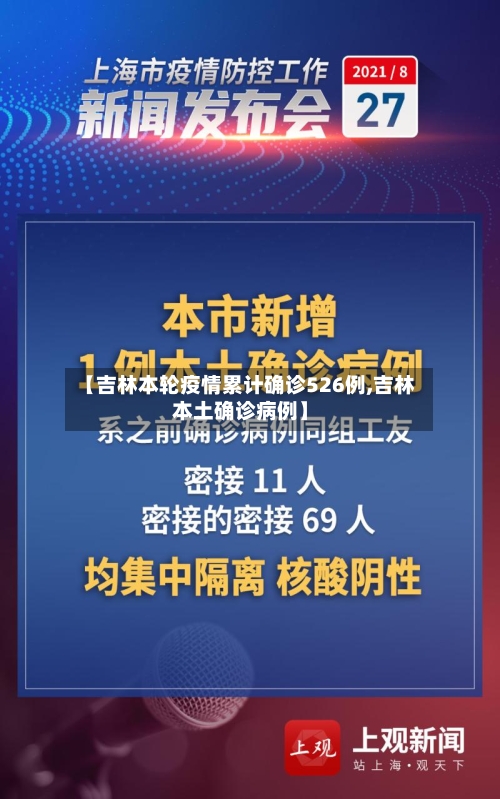【吉林本轮疫情累计确诊526例,吉林本土确诊病例】