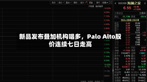 新品发布叠加机构唱多，Palo Alto股价连续七日走高-第3张图片