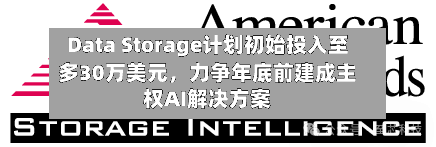 Data Storage计划初始投入至多30万美元，力争年底前建成主权AI解决方案-第2张图片