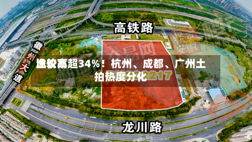 比较高溢价率超34%！杭州	、成都、广州土拍热度分化-第2张图片