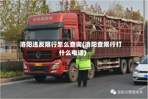 洛阳违反限行怎么查询(洛阳查限行打什么电话)