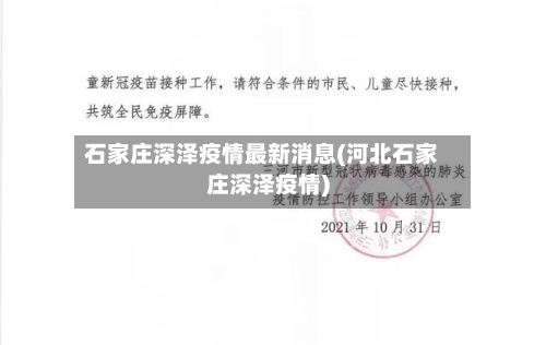 石家庄深泽疫情最新消息(河北石家庄深泽疫情)-第2张图片