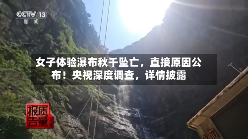 女子体验瀑布秋千坠亡，直接原因公布！央视深度调查，详情披露-第3张图片