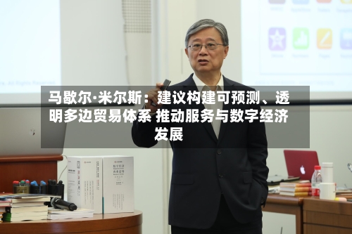 马歇尔·米尔斯：建议构建可预测、透明多边贸易体系 推动服务与数字经济发展-第3张图片