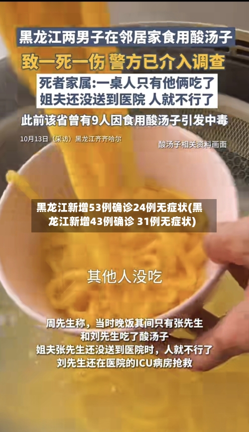 黑龙江新增53例确诊24例无症状(黑龙江新增43例确诊 31例无症状)-第2张图片