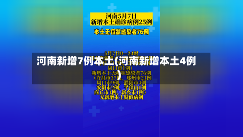 河南新增7例本土(河南新增本土4例)-第2张图片