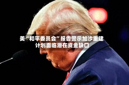 美“和平委员会”报告警示加沙重建计划面临潜在资金缺口-第2张图片