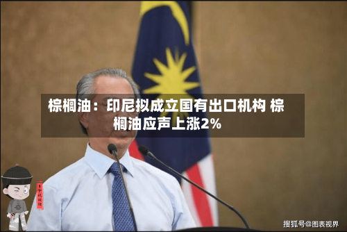 棕榈油：印尼拟成立国有出口机构 棕榈油应声上涨2%-第2张图片