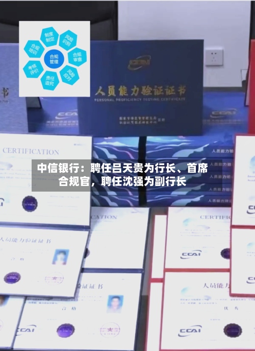 中信银行：聘任吕天贵为行长、首席合规官，聘任沈强为副行长